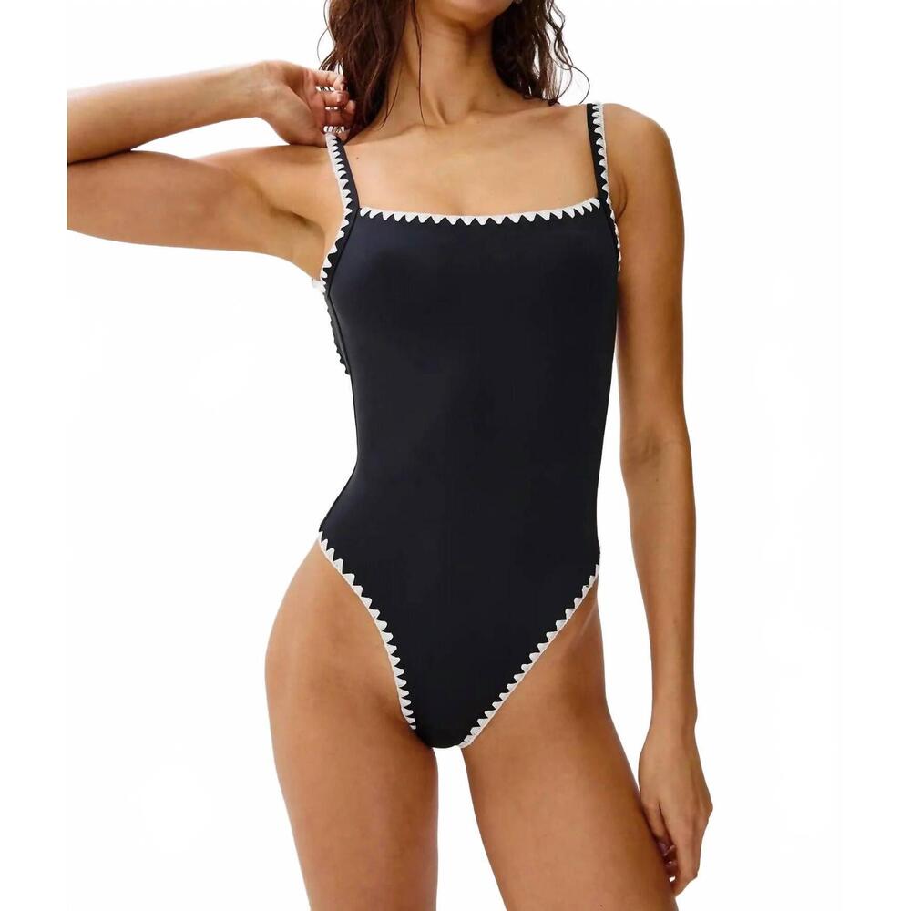 NEW RAILS nadia one-piece swimsuit in black